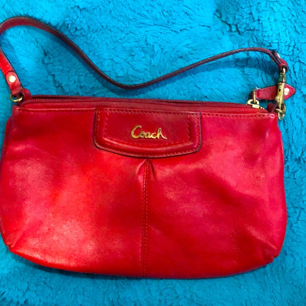 COPY - Red vintage Coach wristlet